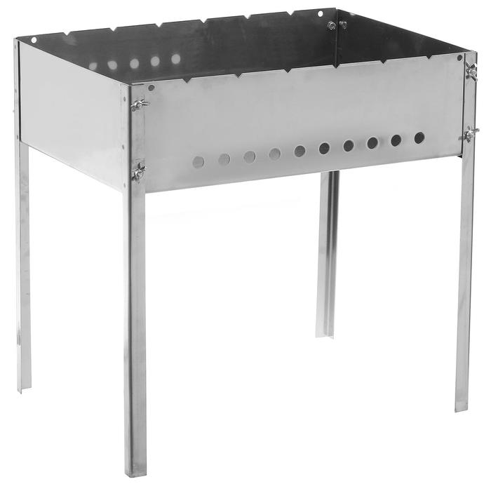 Мангал размер 500х350х500, нержавейка, толщина 1,5 мм