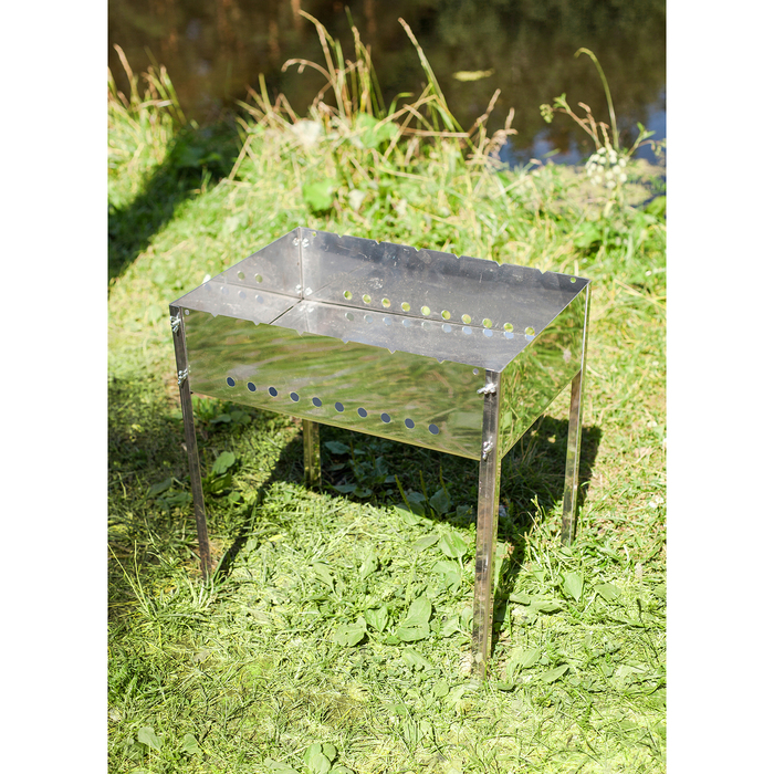 Мангал размер 500х350х500, нержавейка, толщина 1,5 мм