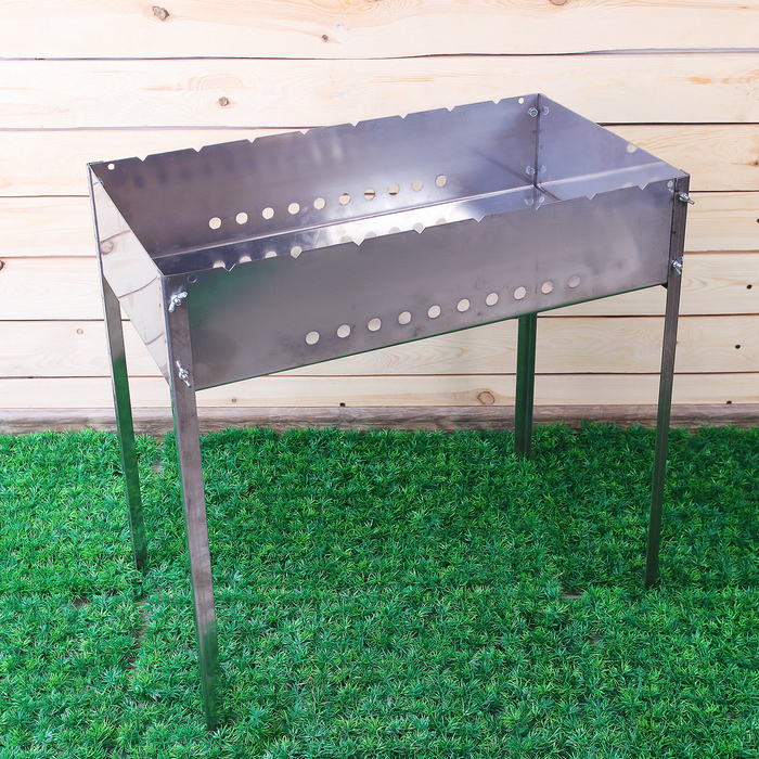 Мангал размер 620х350х620, нержавейка, толщина 1,5мм