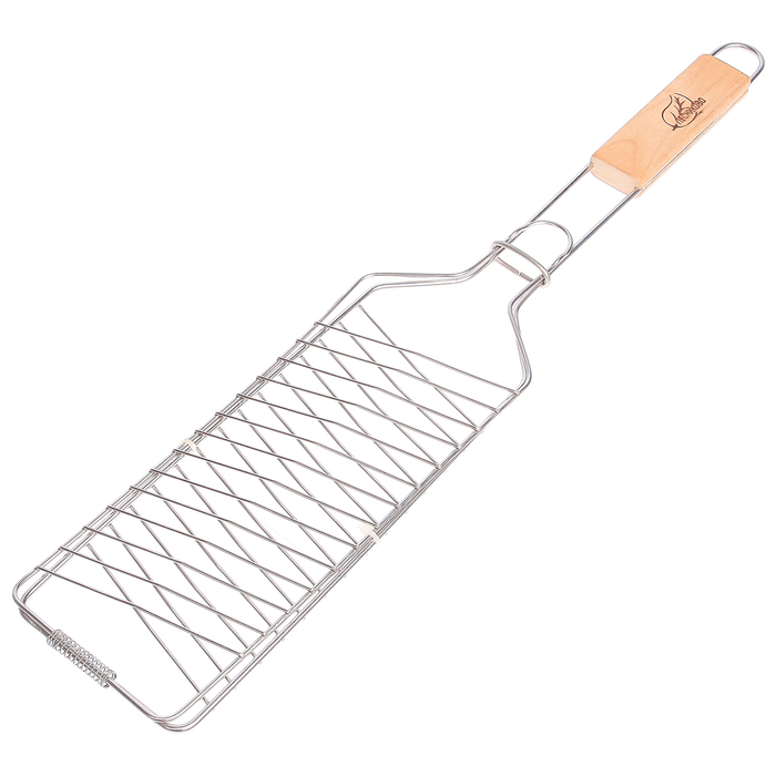 Решетка гриль для рыбы одинарная размер 620*120, нержавейка