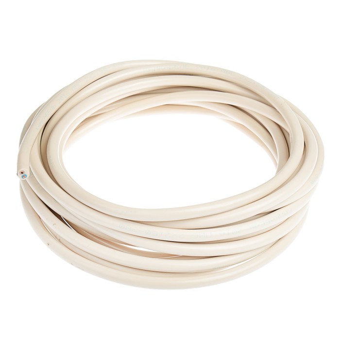 Провод "Камкабель", ПВС, 2 х 2.5 мм2, 10 м, белый