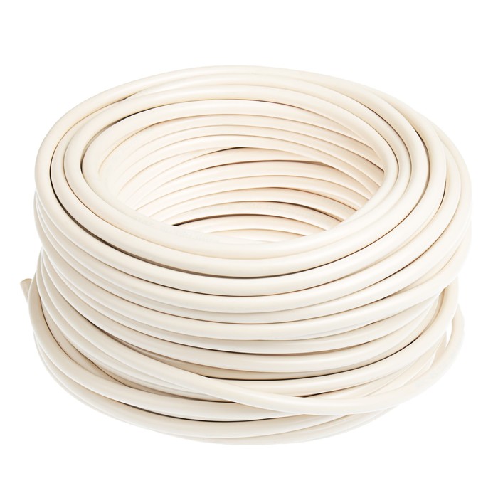 Провод "Камкабель", ПВС, 3 х 2.5 мм2, 50 м, белый