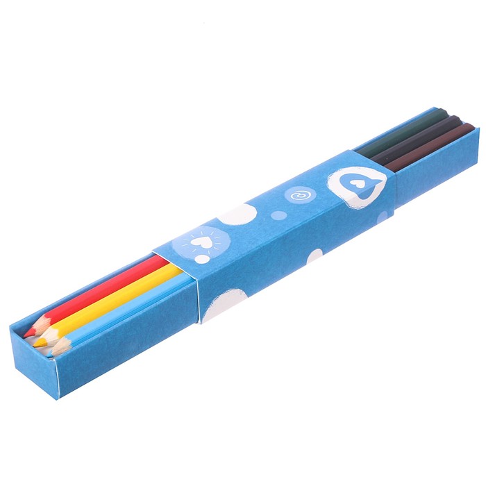 Подарочный набор "Вдохновения!": смешбук с раскраской и карандаши, 6 шт.