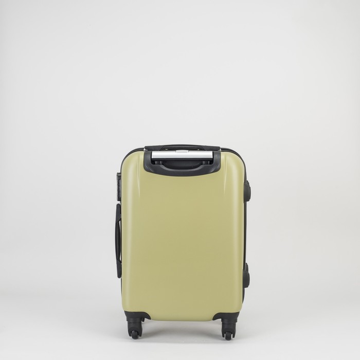 Чемодан малый на молнии 20", 1 отдел, 4 колеса, кодовый замок, цвет оливковый