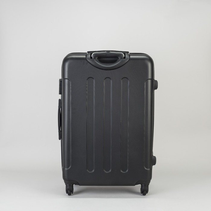 Чемодан большой "Гравитация" 28", отдел на молнии, 4 колеса, кодовый замок, цвет чёрный