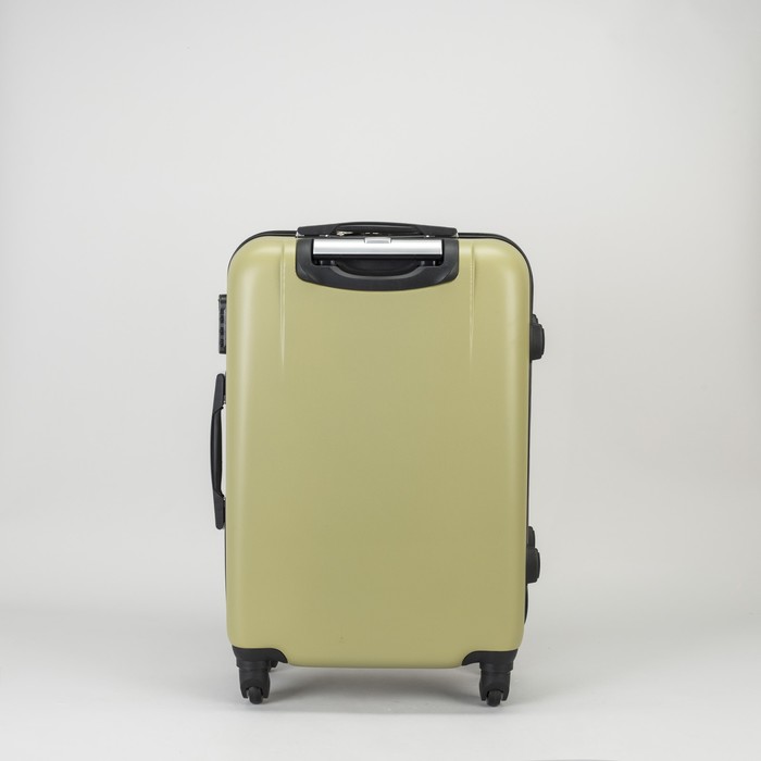 Чемодан средний на молнии 24", 1 отдел, 4 колеса, кодовый замок, цвет оливковый