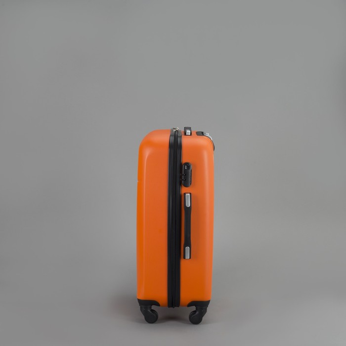 Чемодан средний на молнии 24", 1 отдел, 4 колеса, кодовый замок, цвет оранжевый
