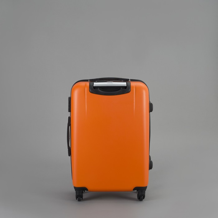 Чемодан средний на молнии 24", 1 отдел, 4 колеса, кодовый замок, цвет оранжевый