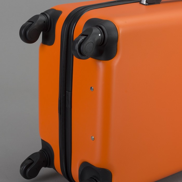 Чемодан средний на молнии 24", 1 отдел, 4 колеса, кодовый замок, цвет оранжевый