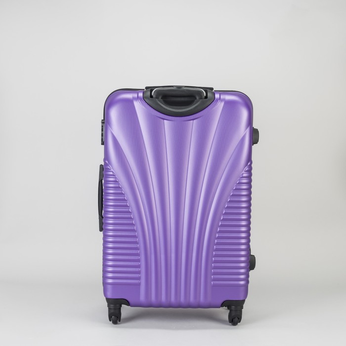 Чемодан большой на молнии 28", 1 отдел, 4 колеса, кодовый замок, цвет фиолетовый