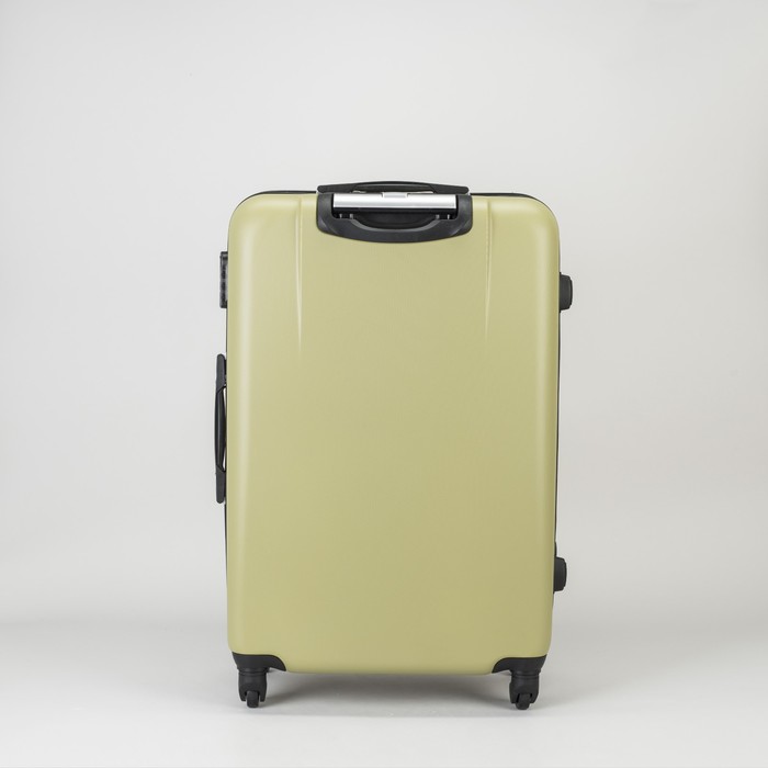 Чемодан большой на молнии 28", 1 отдел, 4 колеса, кодовый замок, цвет оливковый
