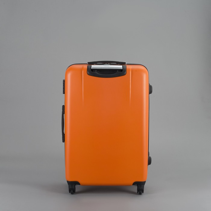 Чемодан большой на молнии 28", 1 отдел, 4 колеса, кодовый замок, цвет оранжевый