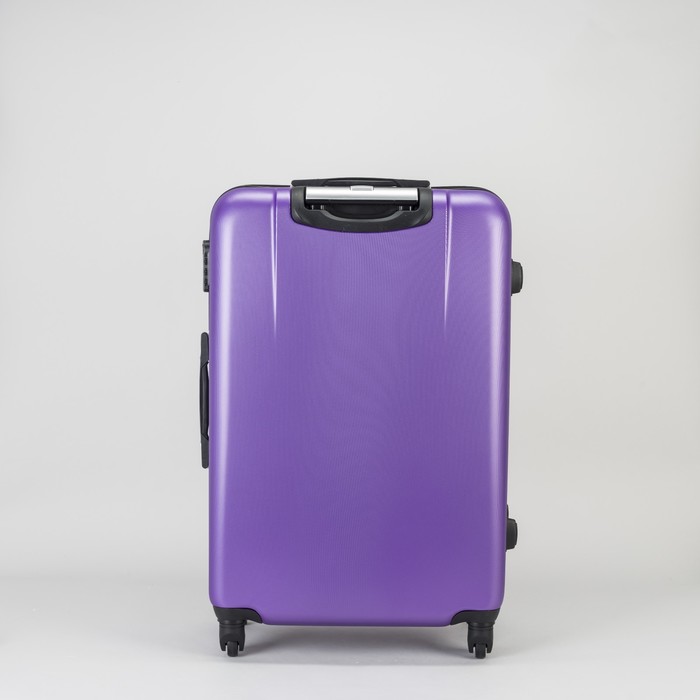 Чемодан большой на молнии 28", 1 отдел, 4 колеса, кодовый замок, цвет фиолетовый