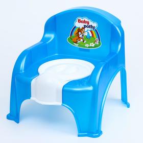 Горшок-стульчик с крышкой, цвет МИКС