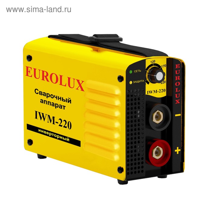 цена Сварочный аппарат инверторный Eurolux IWM220, 220 В, 10-220 А, IP21, дуга 28.8 В