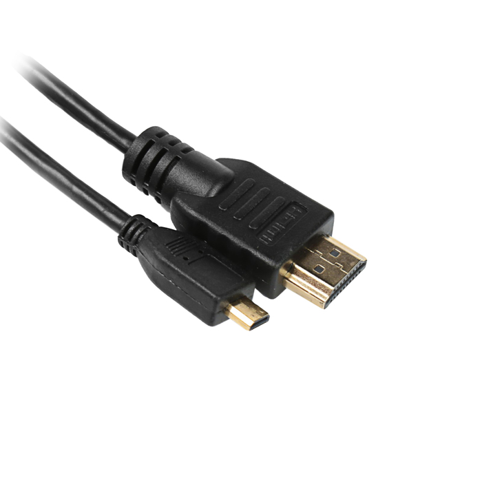 Кабель HDMI - Micro HDMI, 1 м, чёрный