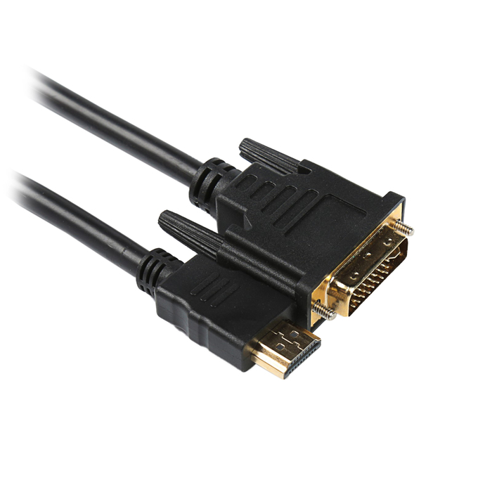 Кабель HDMI - DVI-I, 0,5 м, чёрный 295658