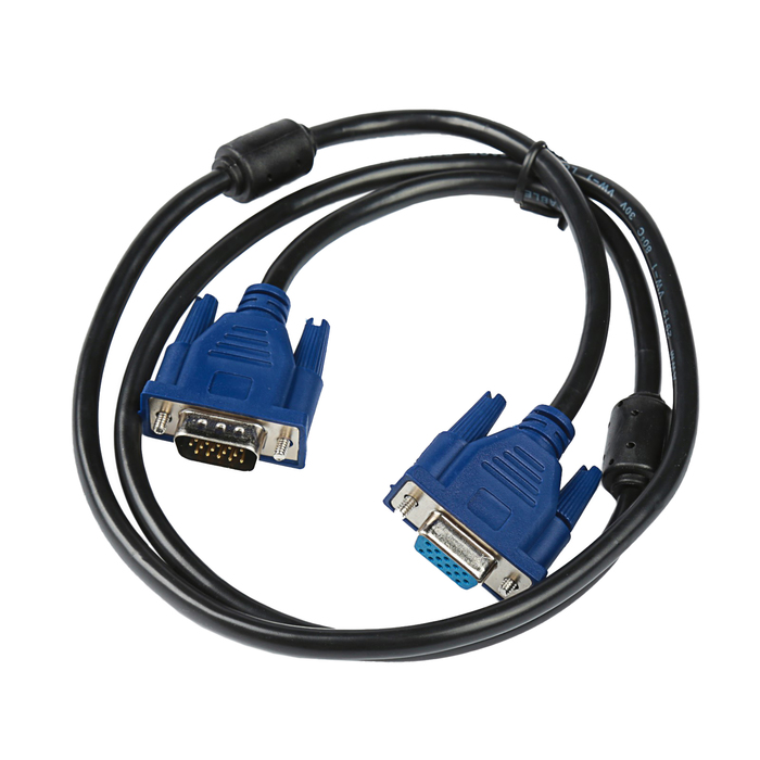 Кабель удлинитель VGA (M - F), 1 м, чёрный