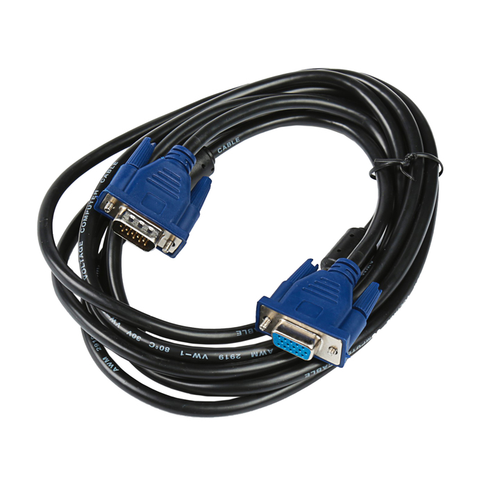 Кабель удлинитель VGA (M - F), 3 м, чёрный