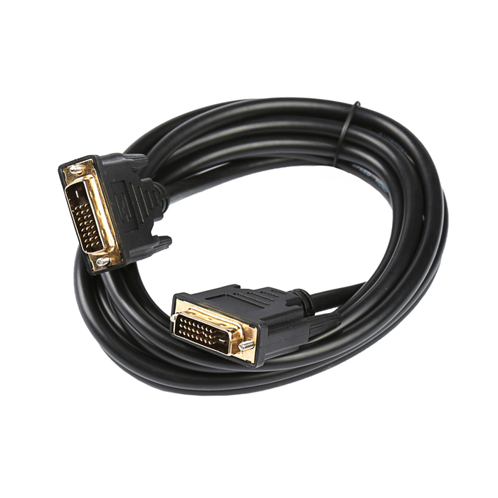 Кабель DVI - DVI, 3 м, чёрный