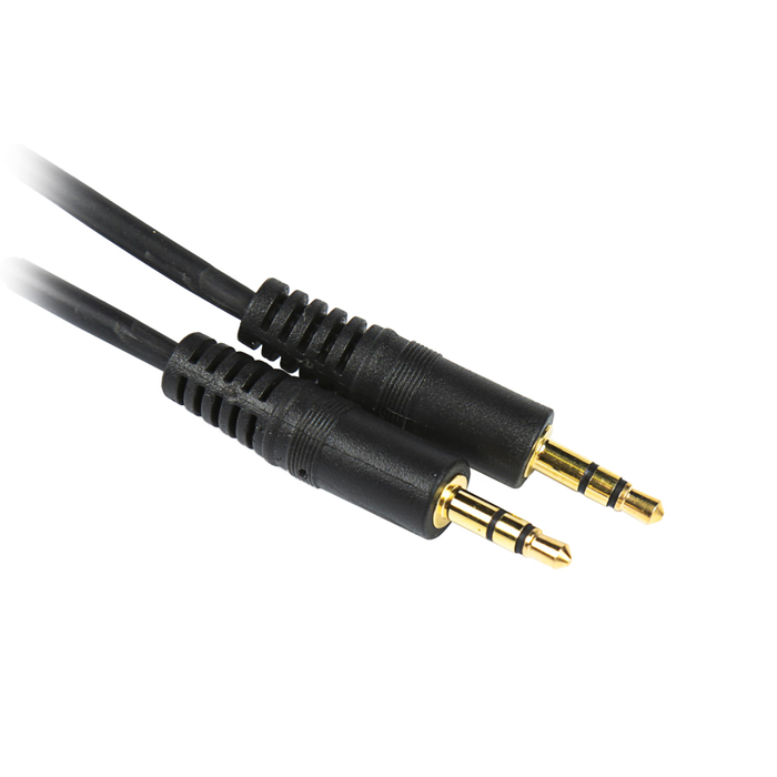 Кабель Jack 3,5 - Jack 3,5, 1,8 м, чёрный
