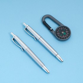 Набор подарочный 3в1 (2 ручки, карабин-компас) Ош