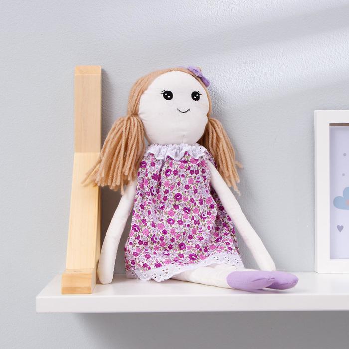Мягкая игрушка-подвеска кукла "Людочка" цветочек на головке, цвета МИКС