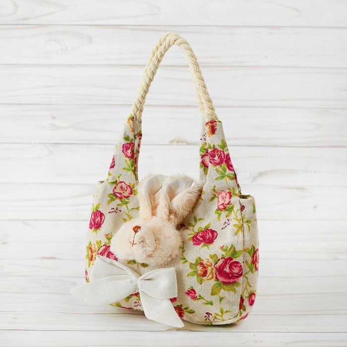 Сумочка "Зайка с бантиком" цвета МИКС