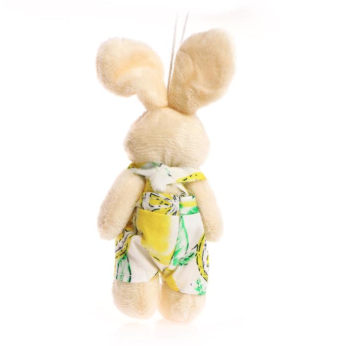 Мягкая игрушка-подвеска "Зайка на курорте" цвета и виды МИКС