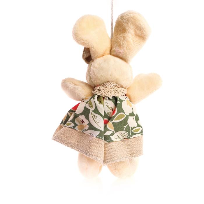 Мягкая игрушка-подвеска "Заинька" серый бантик, цвета и виды МИКС