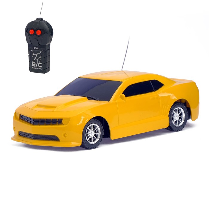 Машина радиоуправляемая "Камаро", работает от батареек цвета МИКС