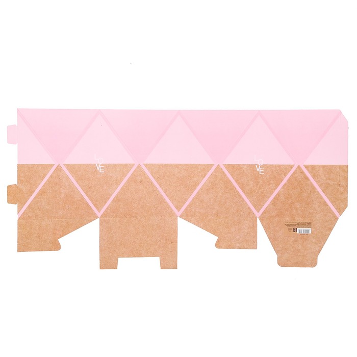 Коробка–ваза для цветов «Любовь», 14 х 14 х 19 см