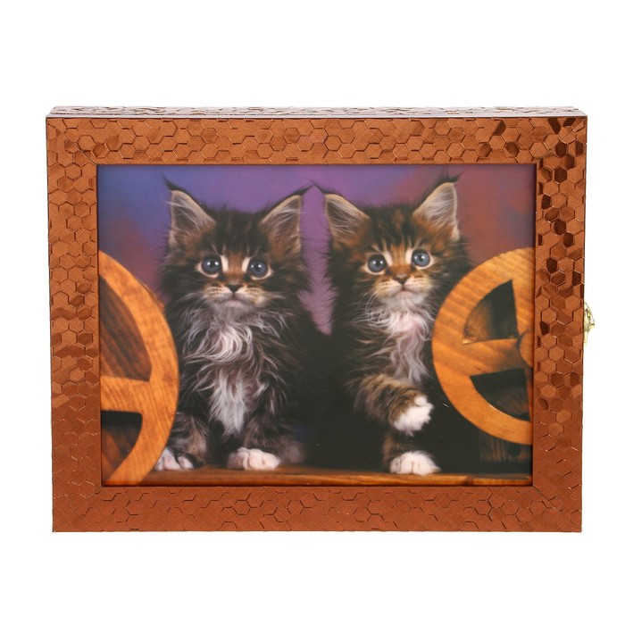 Ключница  "Пушистые котята" багет24х29х5 см