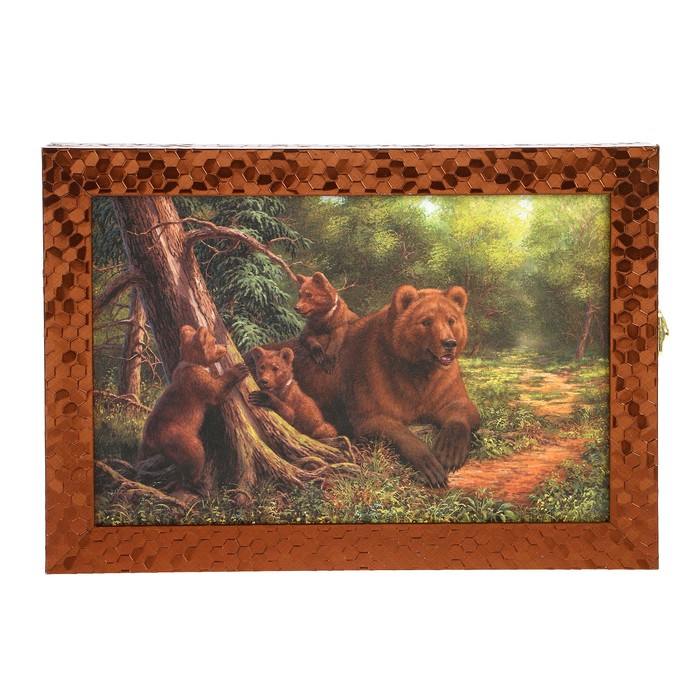 Ключница  "Медведи" багет 24х34х5 см