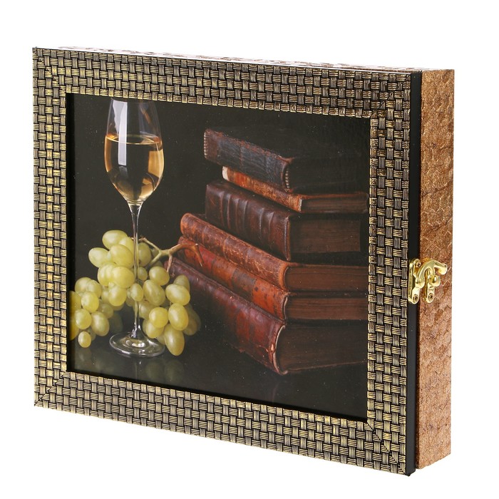 Ключница "Вино и виноград" багет 24х29х5 см