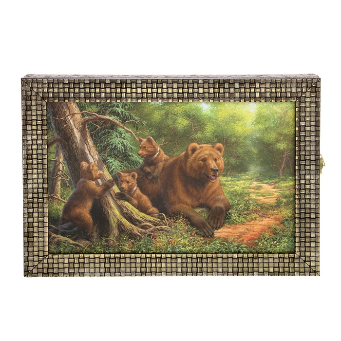 Ключница  "Медведи" багет  24х34х5 см