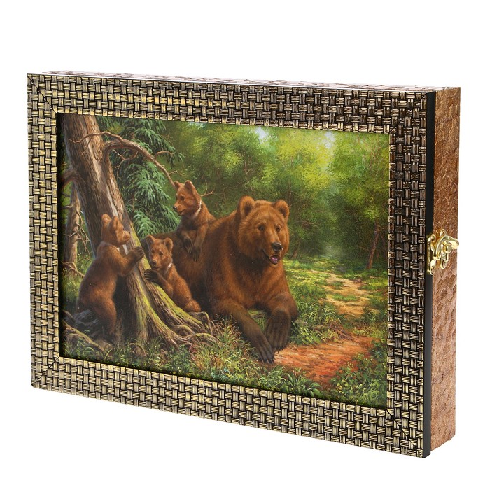 Ключница "Медведи" багет 24х34х5 см