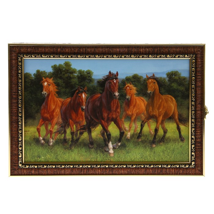 Ключница  "Пробежка" багет 24х34х5 см