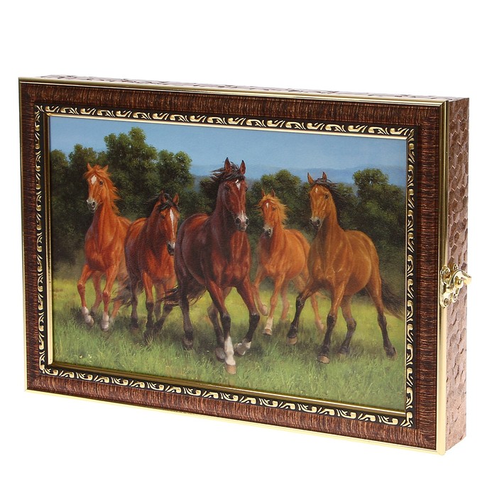 Ключница "Пробежка" багет 24х34х5 см