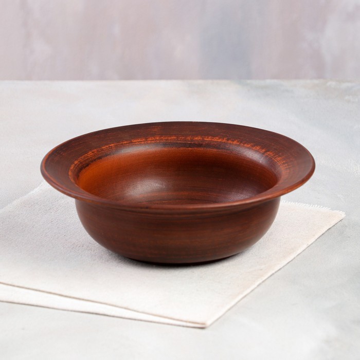 Миска 0,5 л, красная глина