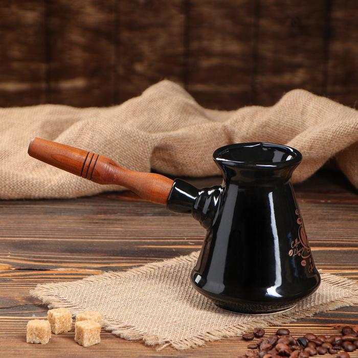 Турка для кофе 0,4 л чёрная