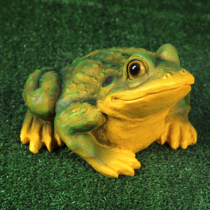 Садовая фигура "Жаба" тёмно-зелёная
