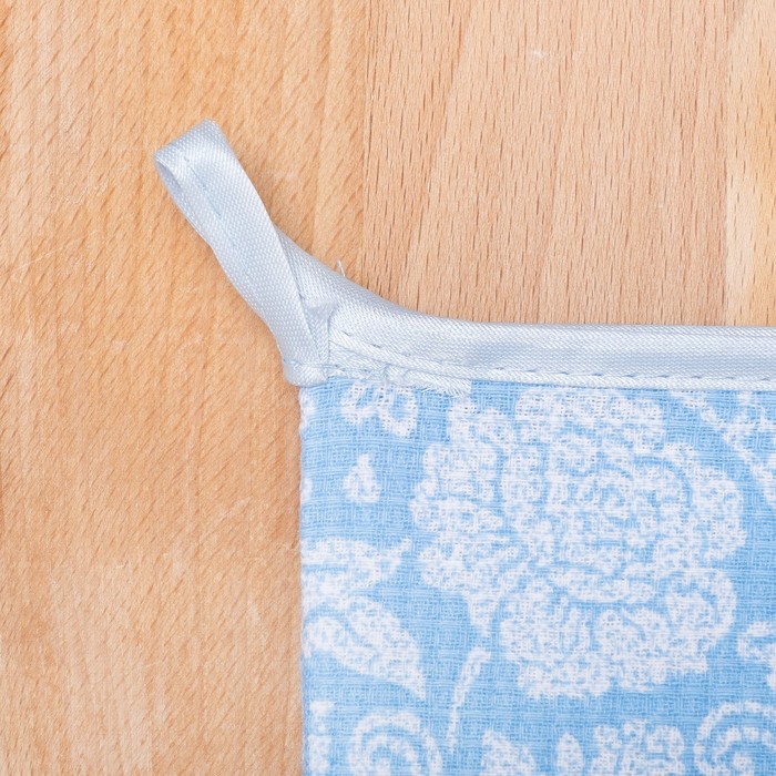 Кухонный набор "Пионы" полотенце 45х60, прихват 17х17, рукав 20х23