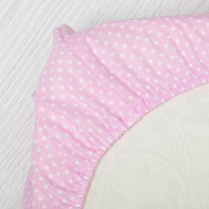 Комплект в кроватку ПРЕМИУМ Мороженки, 22 предмета, цв роз/сирень, бязь