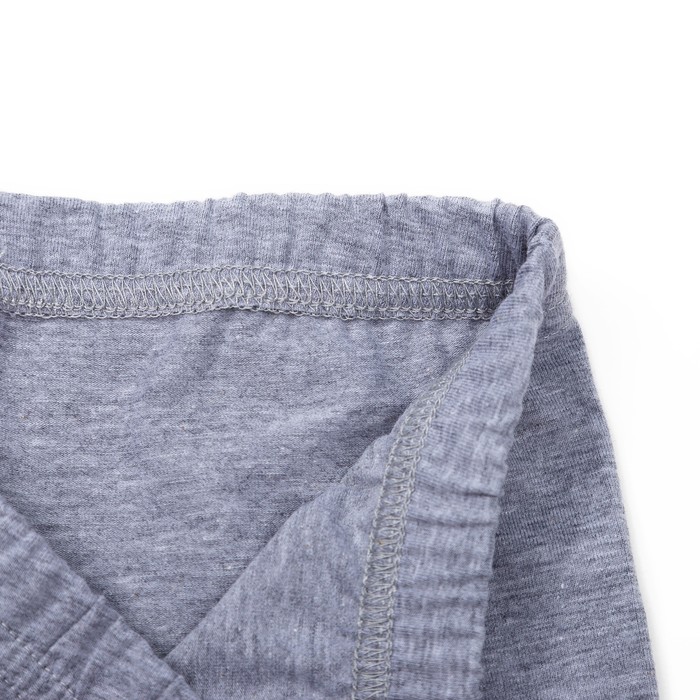 Бриджи для девочки, рост 122 см, цвет серый меланж