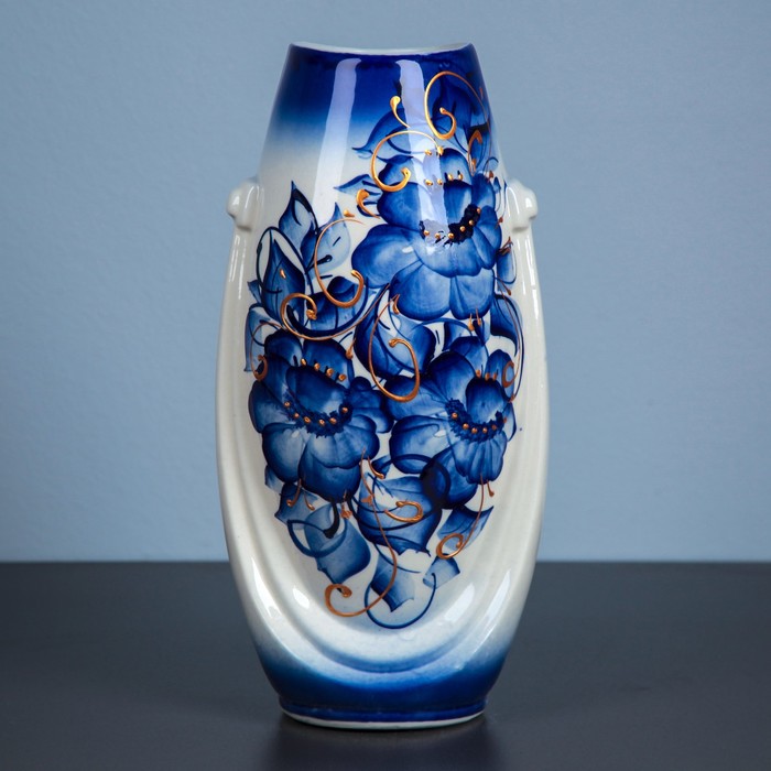 Ваза "Калипсо" средняя гжель