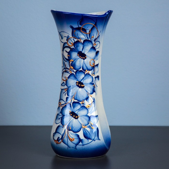 Ваза "Румба" средняя гжель