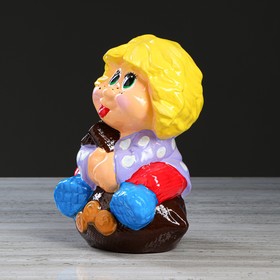 

Копилка "Кузя в мешке", глянец, разноцветная, 26 см, микс