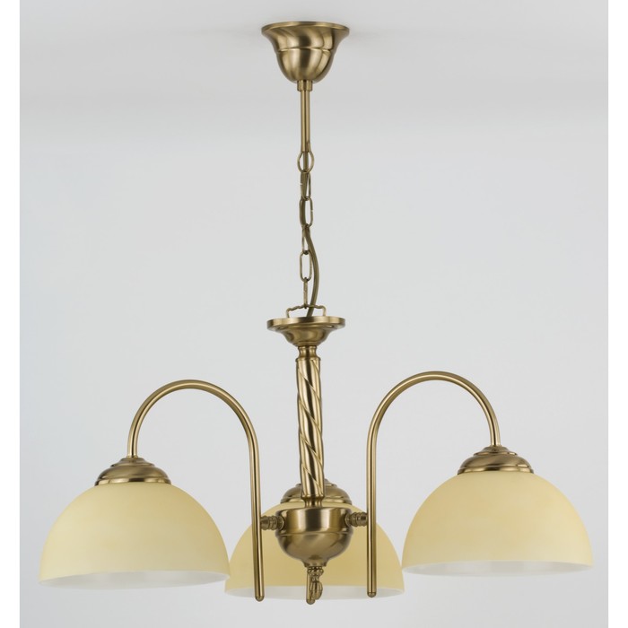 Люстра подвесная VINCENT 3x60Вт E27 Золот 58x58x58см