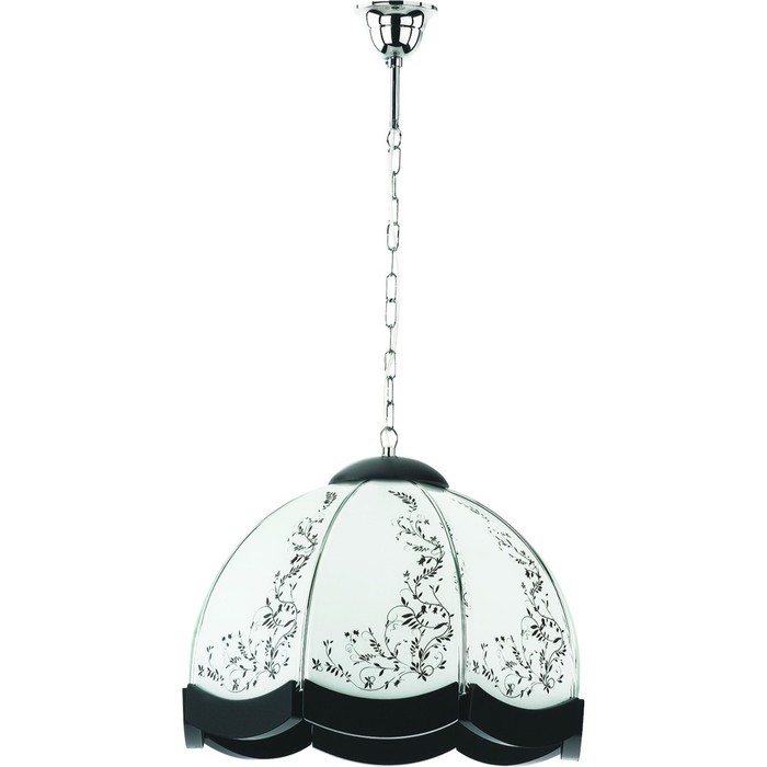 Светильник BLUSZCZ 3x60Вт E27 хром, венге 46x46x77см